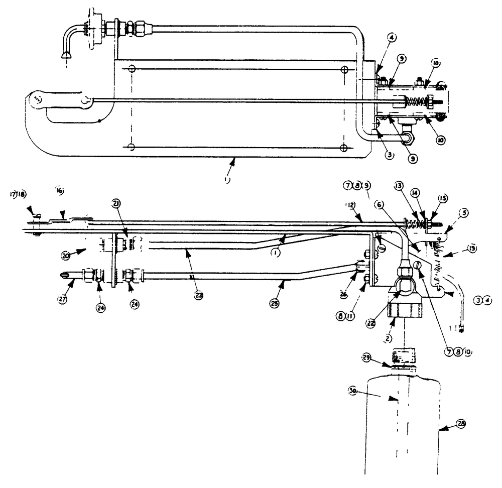 Extinguisher Assembly Diagram and Parts List for 5697-4  Generac Generator