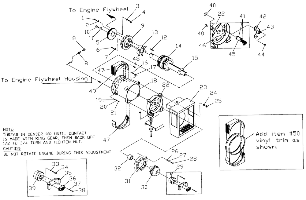 Generator Diagram and Parts List for 4251-0  Generac Generator
