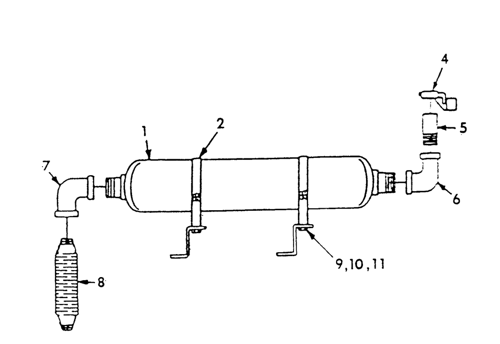 Muffler Diagram and Parts List for 9301-2  Generac Generator