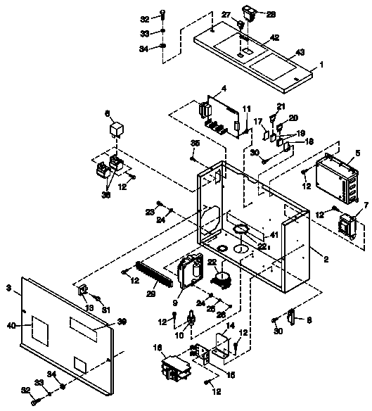 Ev Control Panel 25kw Quietsource Diagram and Parts List for 0050280 (3960659)(2004) Generac Generator