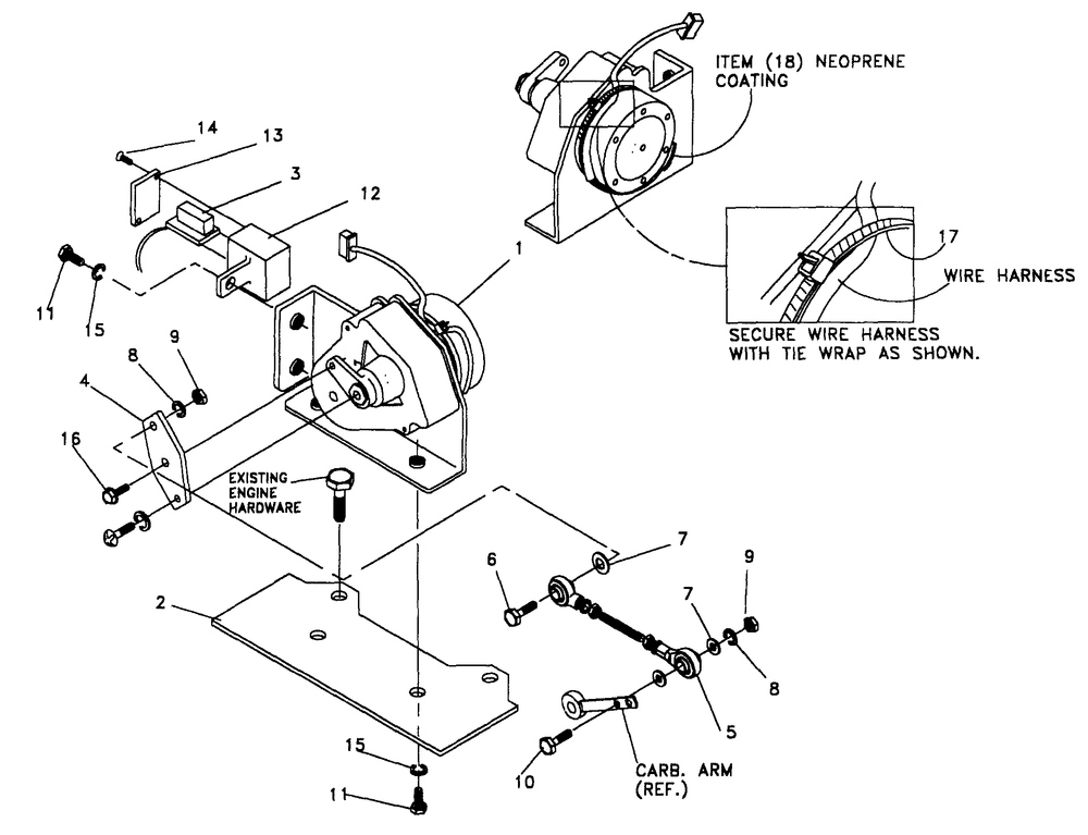 Electronic Governor Diagram and Parts List for 0590-4  Generac Generator
