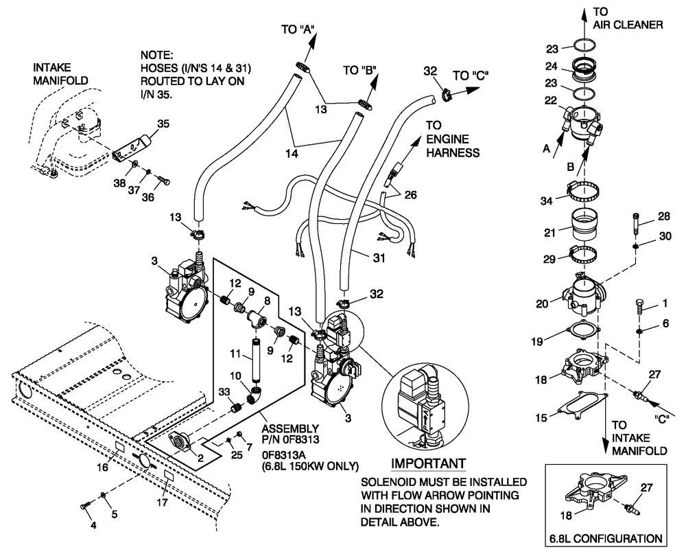 Fuel Lp Vapor C5 Cpl Diagram and Parts List for ST10054AVSN (4713952)(2007) Generac Generator