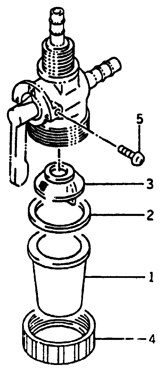Fuel Shutoff Valve Diagram and Parts List for G4000 (8837-0)(8837-0) Generac Generator