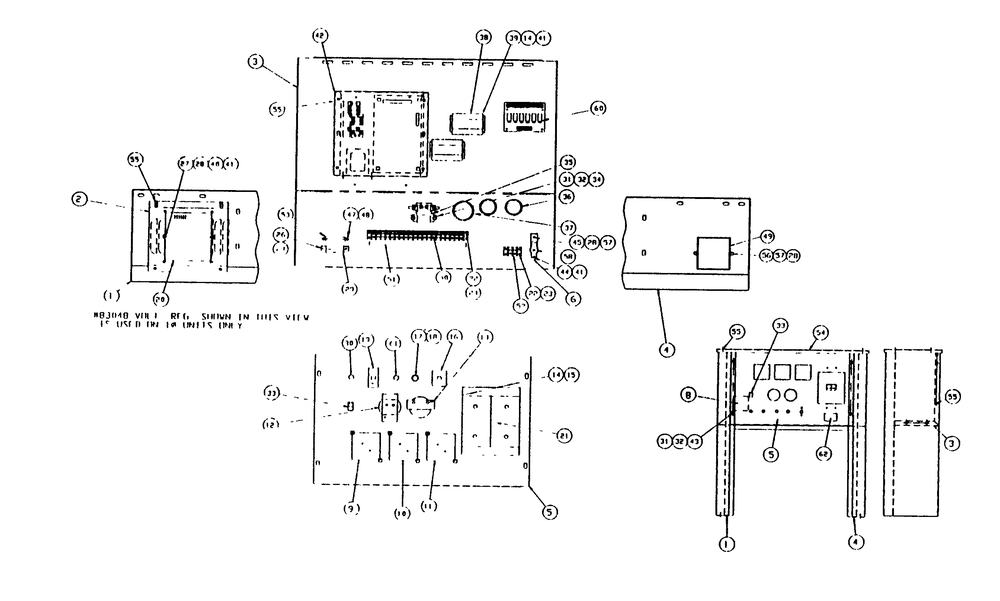 Control Panel Diagram and Parts List for 0753-1  Generac Generator