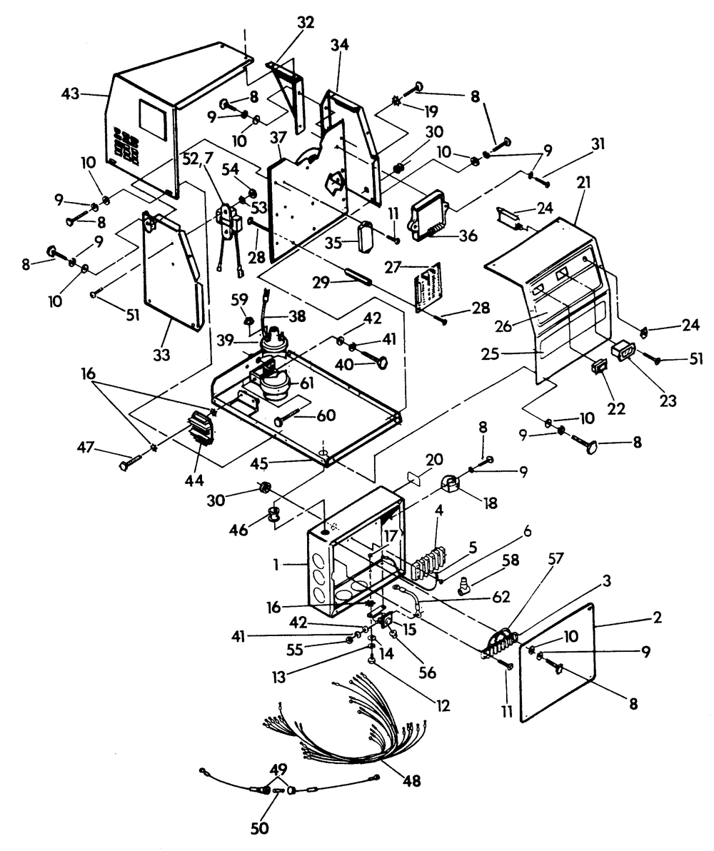 Control Panel And Connection Box Diagram and Parts List for 9146-0  Generac Generator