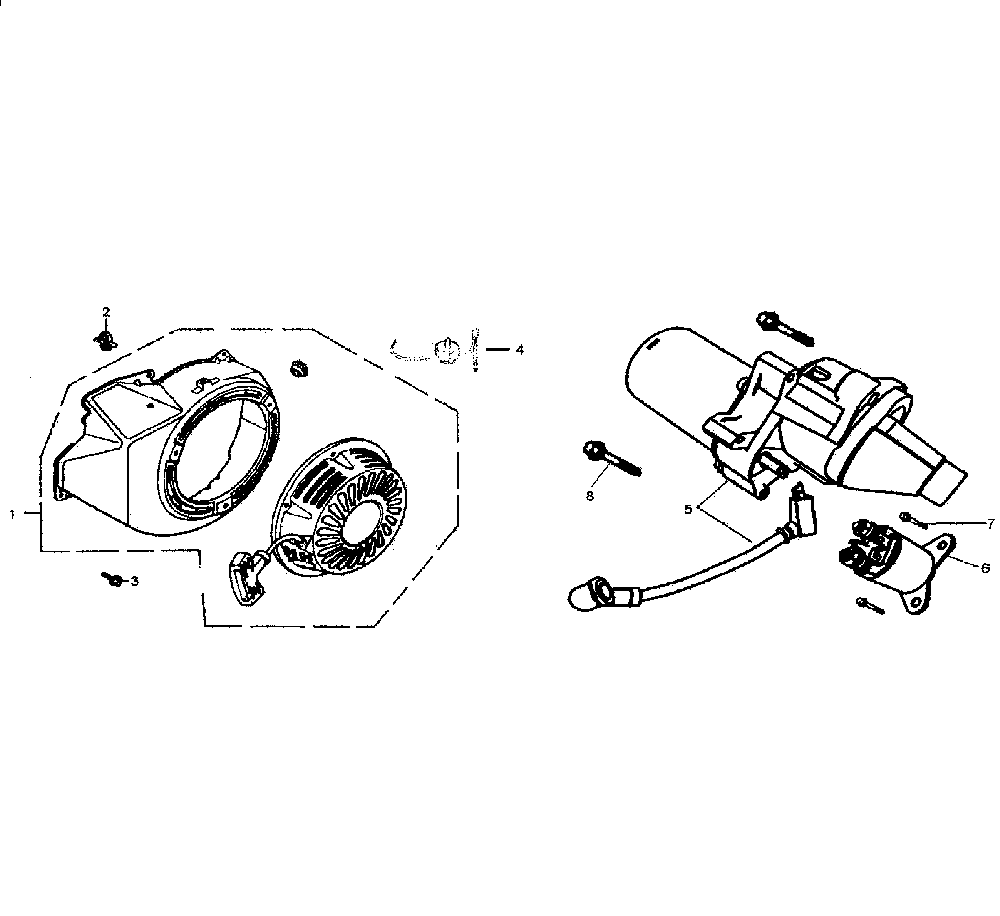 Starter Diagram and Parts List for GP7500E-5943-0  Generac Generator