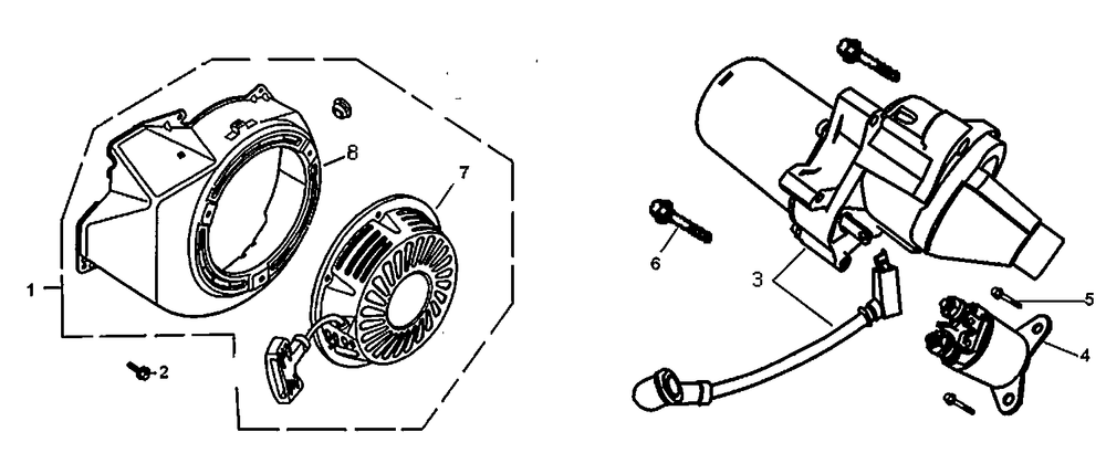 Starter Diagram and Parts List for 005941R2 (6746672A)(2016) Generac Generator