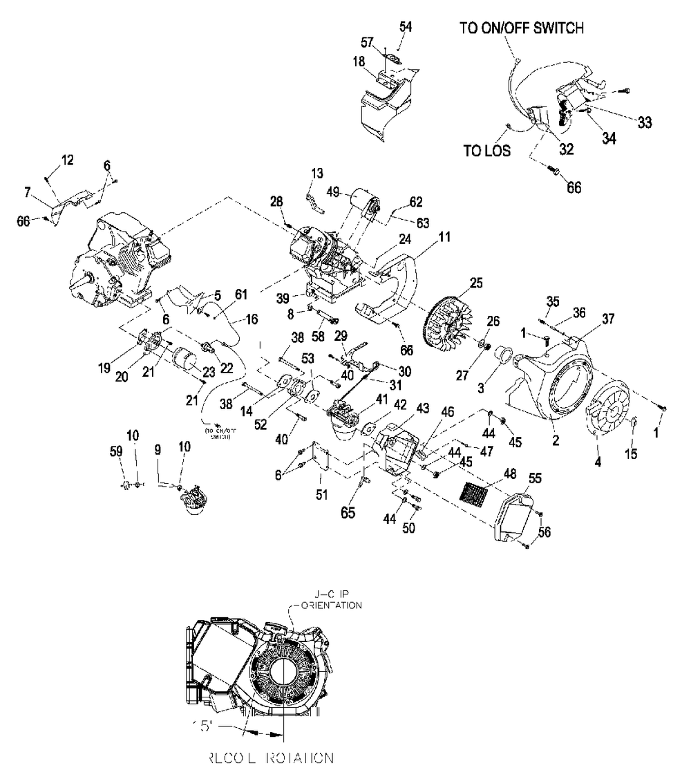 Ev Xp8000e Xg410cc Engine Trim (0j2873) Diagram and Parts List for XG8000 (6271490 - 7877764)(2016) Generac Generator