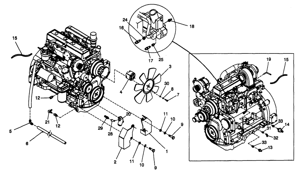 Engine 4.5l Diagram and Parts List for 4059-0  Generac Generator