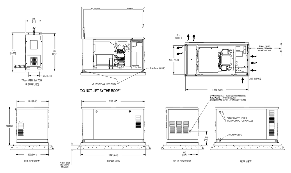 Gas Regulator 1 Diagram and Parts List for 0053820 (4652220 - 4654095)(2006) Generac Generator