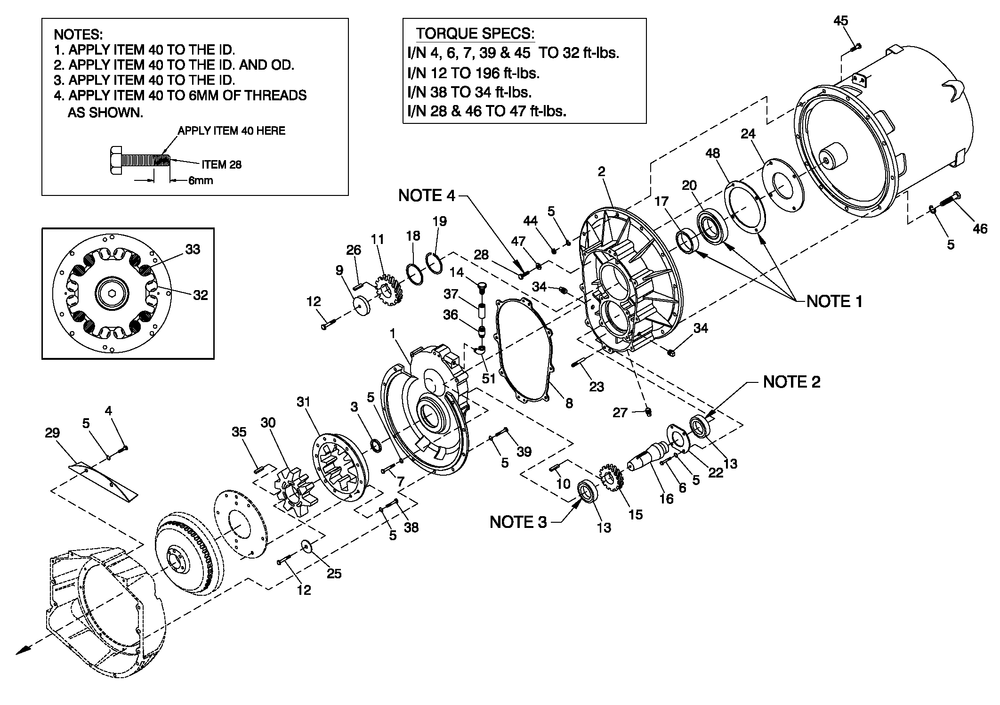 Gear Box 390 Diagram and Parts List for QT10068AVAYA (6210339)(2010) Generac Generator