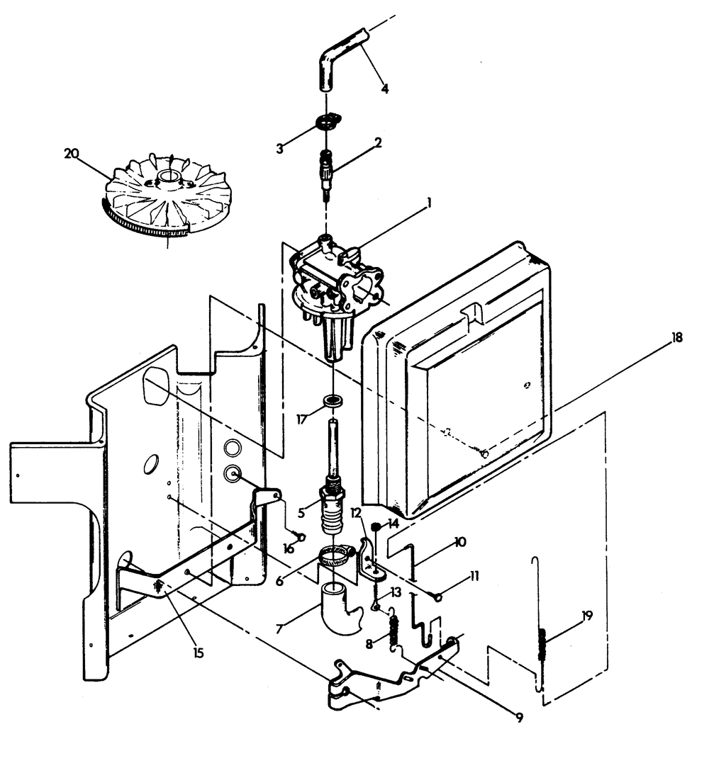 Natural Gas Carburetor Diagram and Parts List for 9008-4  Generac Generator