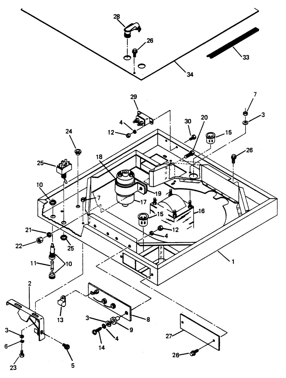 Blower Shroud Diagram and Parts List for 6208-5  Generac Generator
