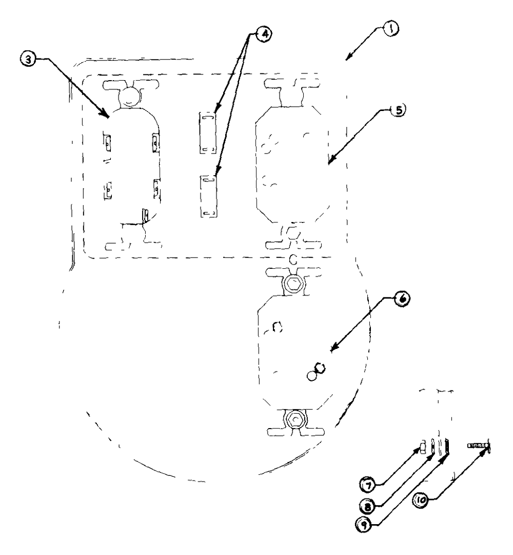 Receptacle Panel Diagram and Parts List for R4002 (8905-1)(8905-1) Generac Generator