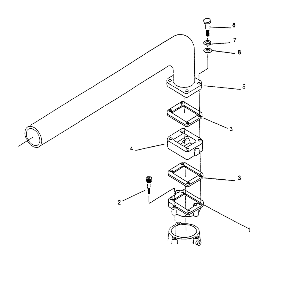 Air Cooler To Manifold Diagram and Parts List for 9399-3  Generac Generator