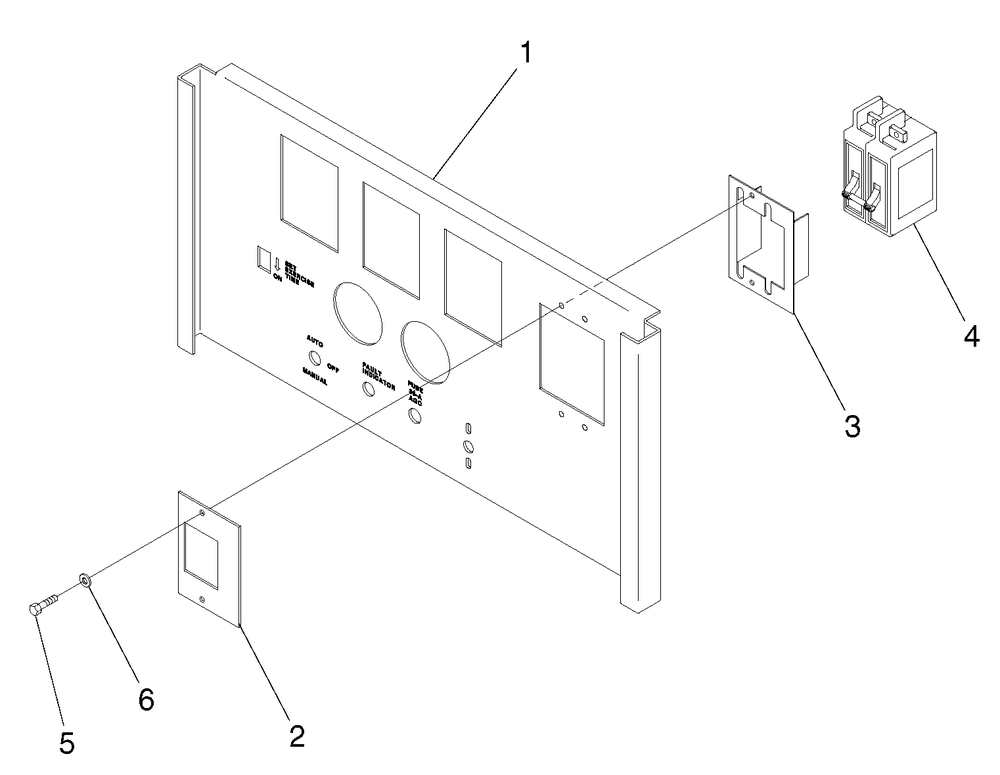 Circuit Breaker Diagram and Parts List for 0044741 (3580728 - 3694588)(2014) Generac Generator