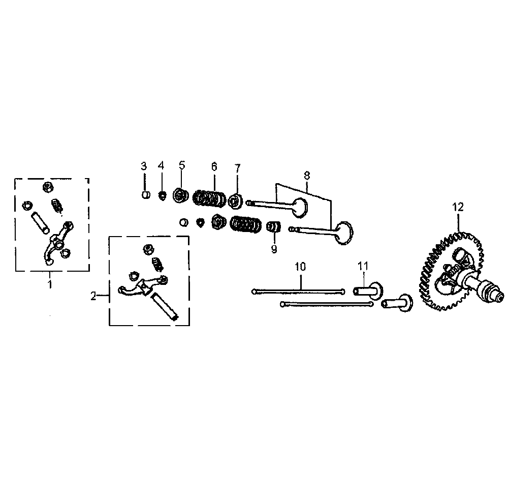 Piston assy Diagram and Parts List for GP6500-5940-1  Generac Generator