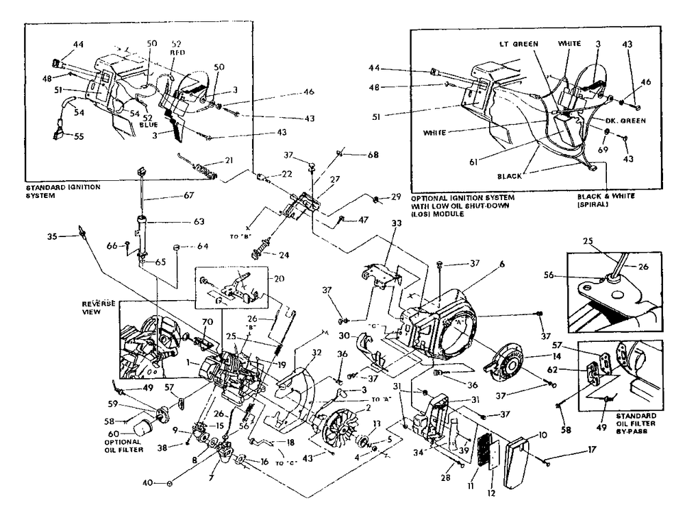 Engine Trim Parts Revision 1 (9/25/95) Diagram and Parts List for 3500XL (9441-3)(9441-3) Generac Generator
