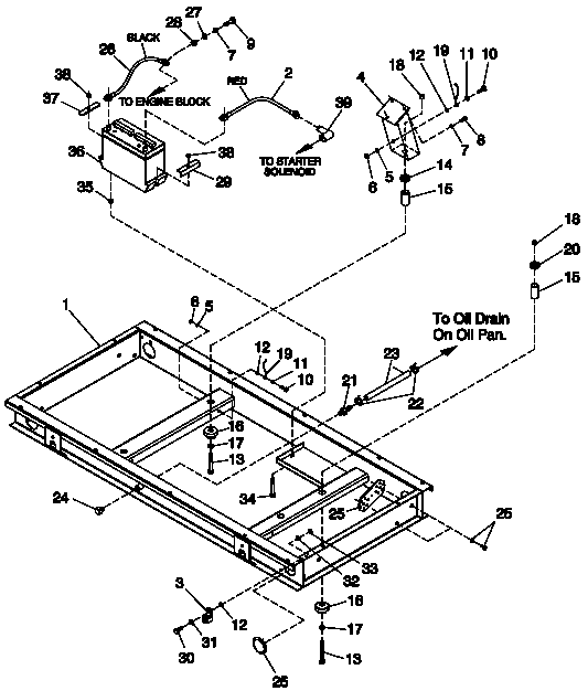 Ev Mtg Base 4.3l Pre-Pack Diagram and Parts List for 0043736 (3704503)(2003) Generac Generator