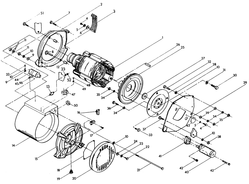 Generator Diagram and Parts List for 9012-0  Generac Generator