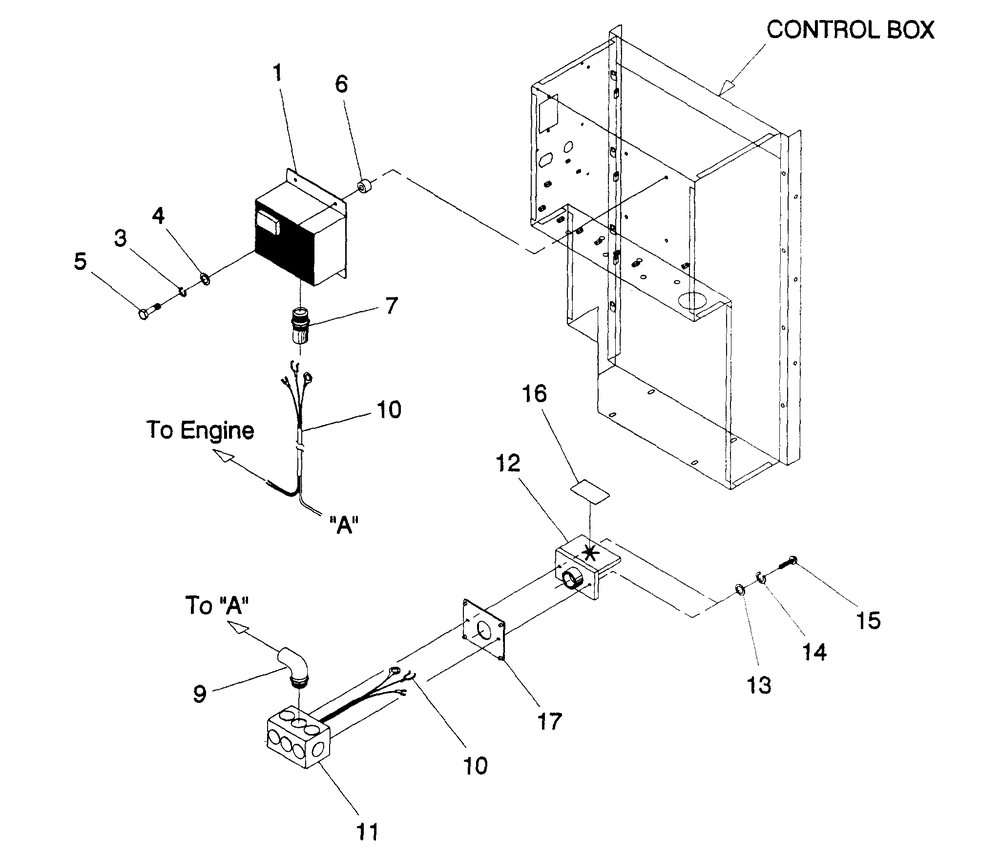 Battery Charger Diagram and Parts List for 4058-0  Generac Generator
