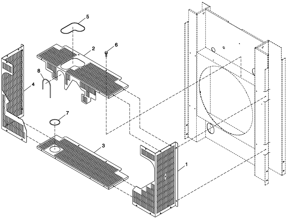 Engine Guards 5.4l/6.8l C3 Diagram and Parts List for QT04554ANNNA (4501308 - 4636811)(2006) Generac Generator