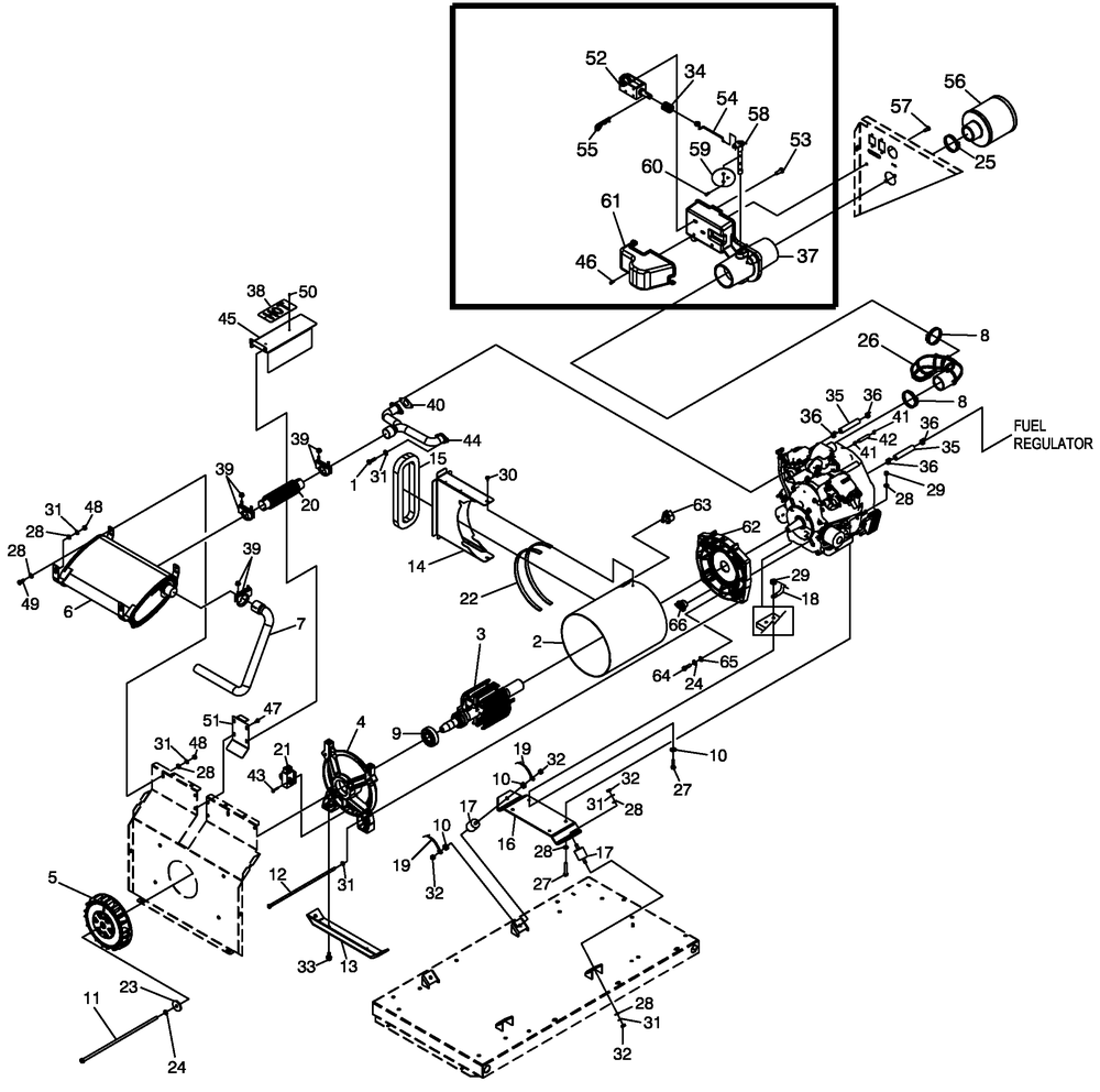 Generator 2 Diagram and Parts List for 0052470 (4913782 - 4933931)(2007) Generac Generator