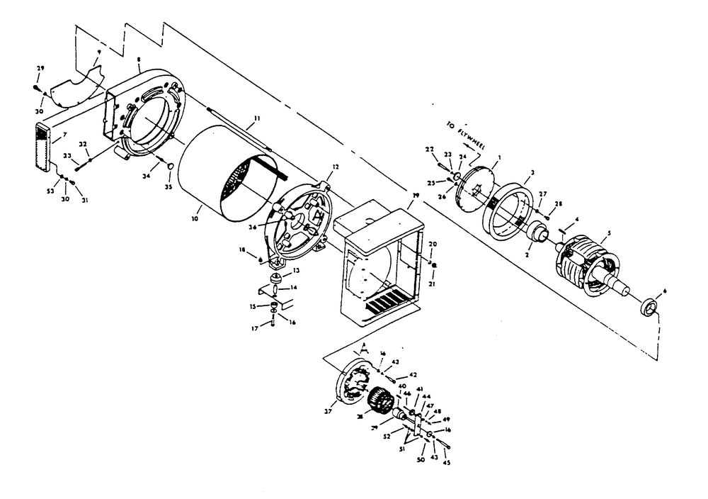 Generator Diagram and Parts List for 9301-3  Generac Generator