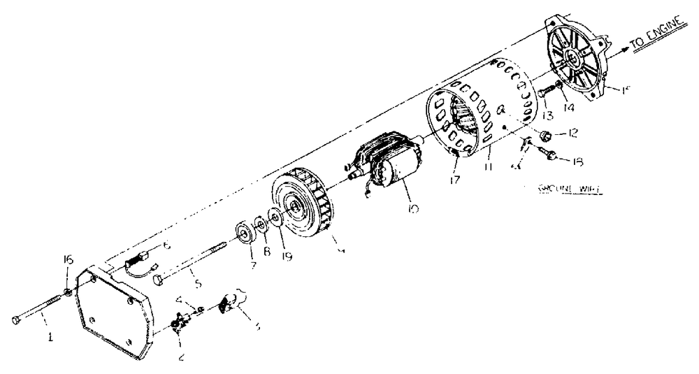 Generator No. 68372 Diagram and Parts List for G4050 (8752-2)(8752-2) Generac Generator
