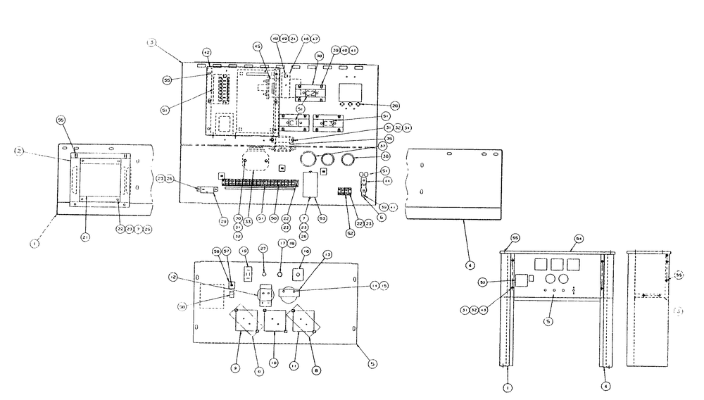 Control Console Diagram and Parts List for 9112-6  Generac Generator