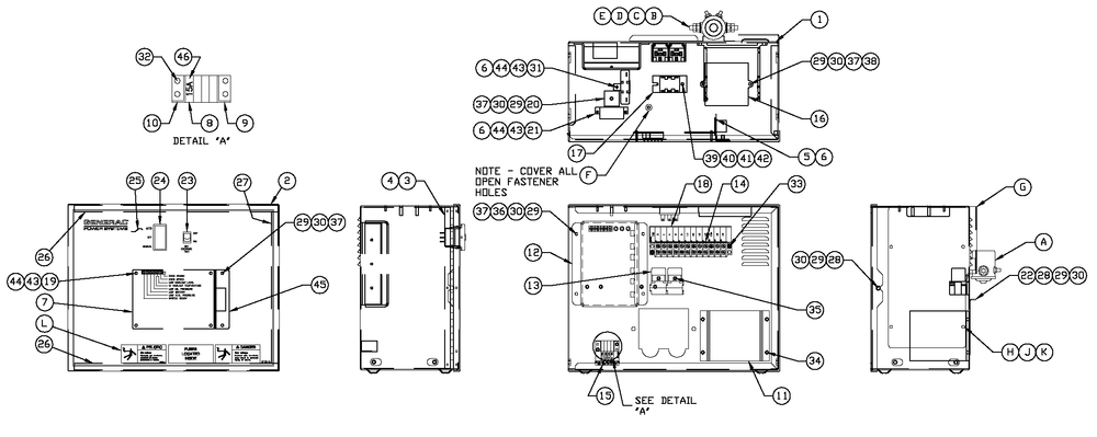 R-200 3600 Rpm Duratec Diagram and Parts List for BT06030ANSN (3808V29819 - 4308V30688)(2008) Generac Generator