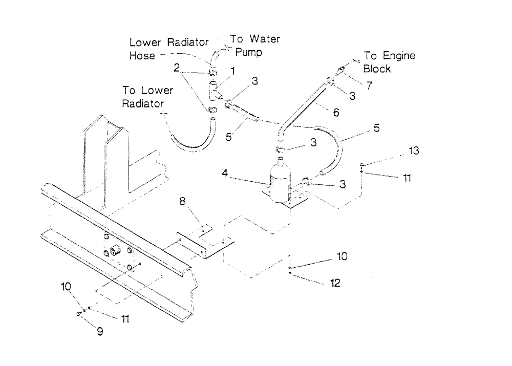 Engine Coolant Heater-4.3, 5.7, And 7.4 Liter Wide Base Diagram and Parts List for 4080-0  Generac Generator