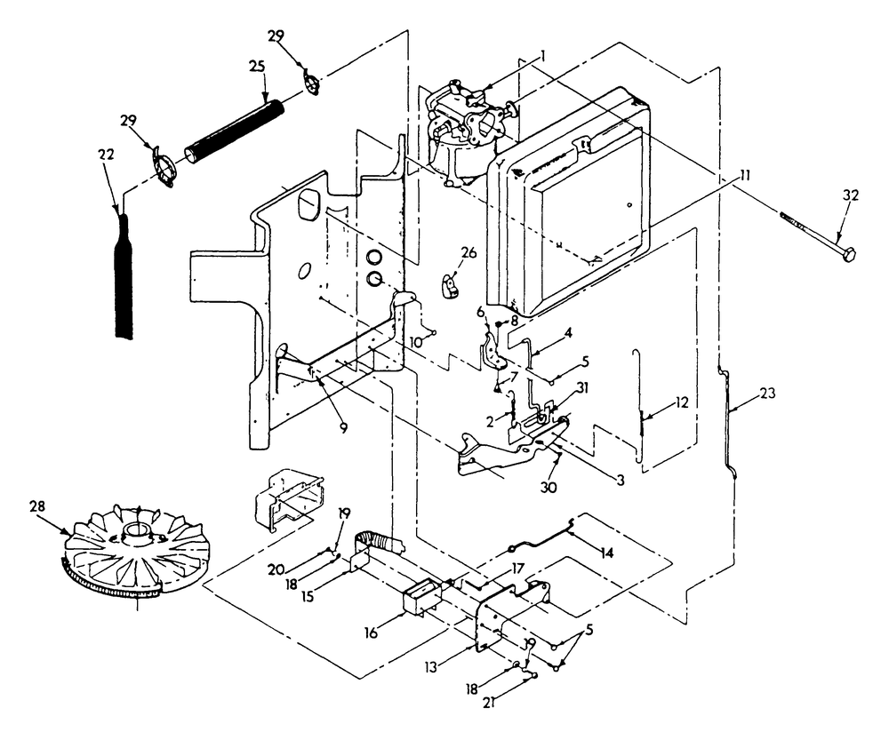Gasoline Carburetor Diagram and Parts List for 9208-0  Generac Generator