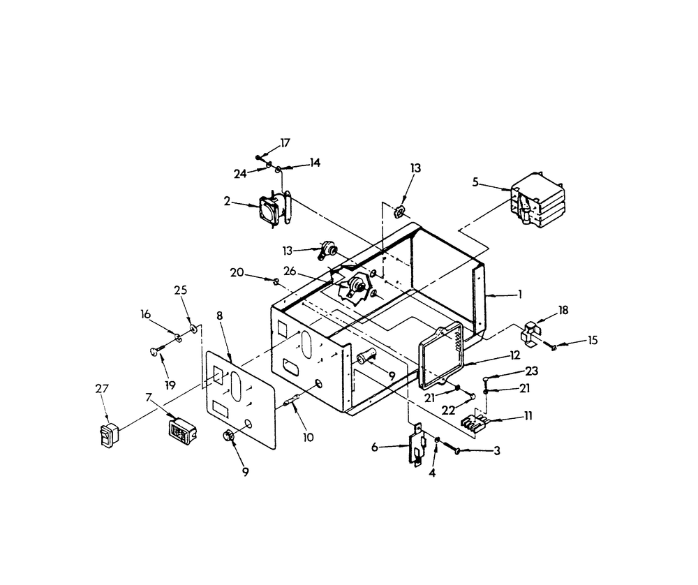 Control Panel Diagram and Parts List for 9008-9  Generac Generator