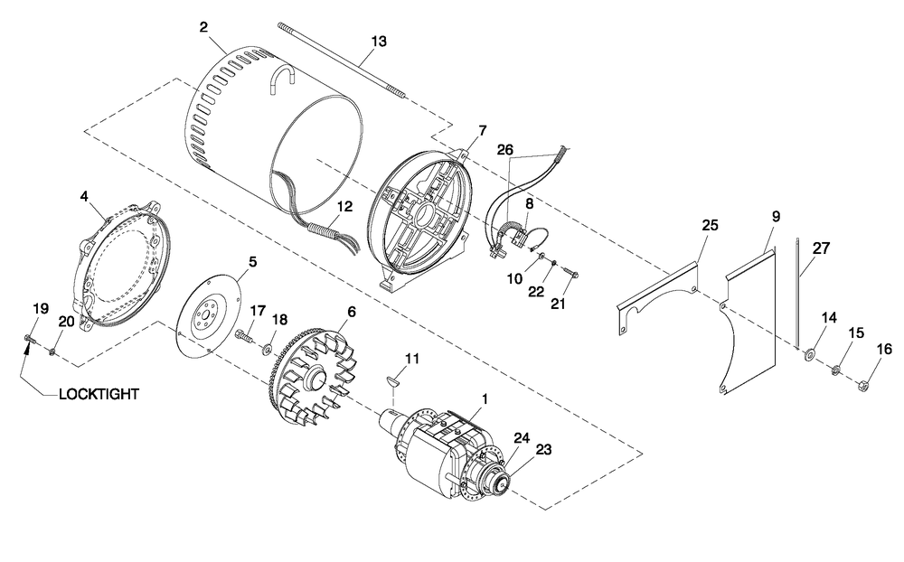 Cpl Alternator Direct Excitation Diagram and Parts List for HT03524GNAX (6798528)(2011) Generac Generator