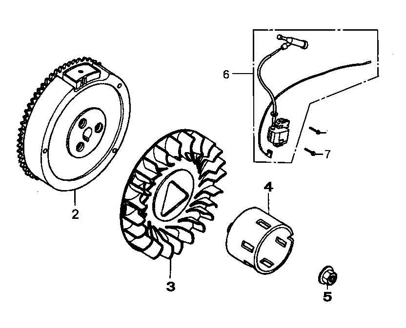 Ignition Comp 1 Diagram and Parts List for 0064270 (7654565A)(2012) Generac Generator