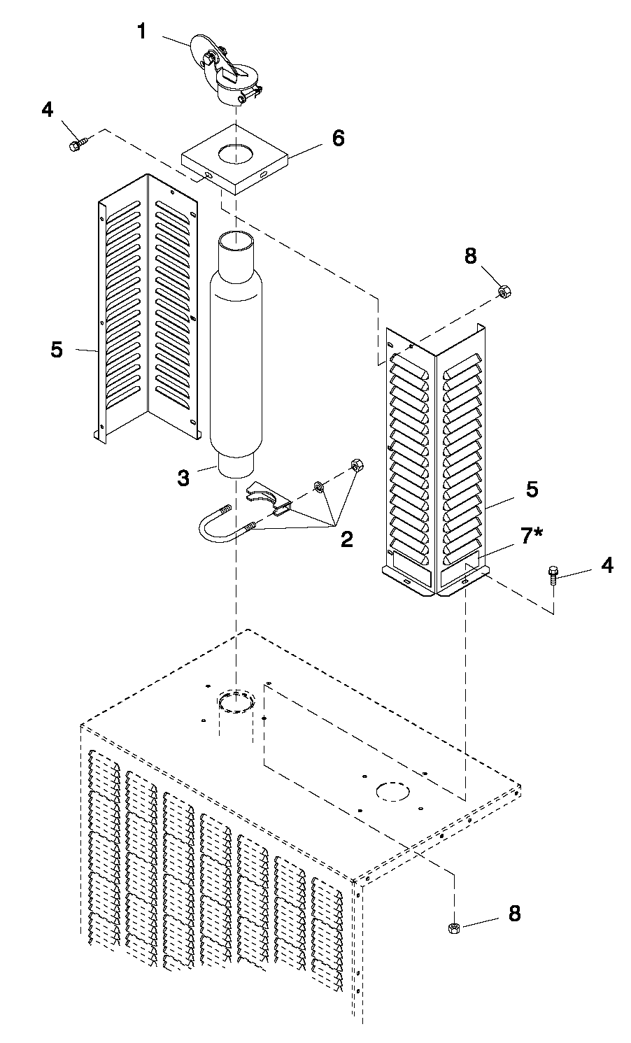 Kit Class Pack Diagram and Parts List for BT08046JNSN (3208V28959)(2008) Generac Generator