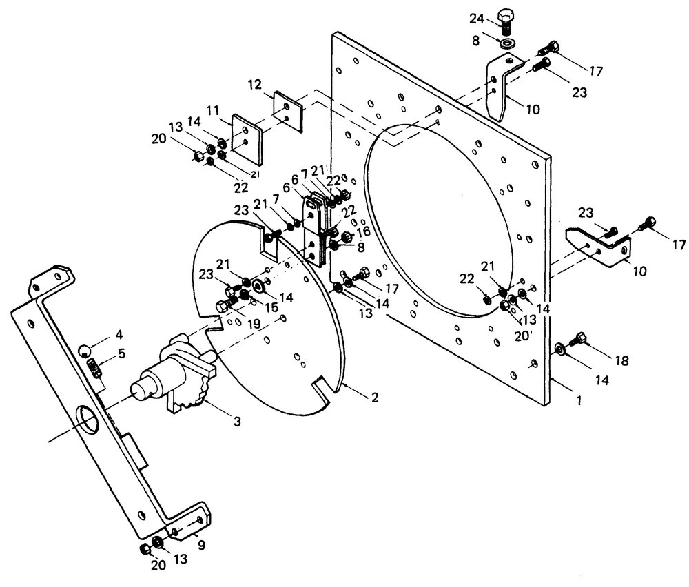 Ampere Ranges Switch Assembly Diagram and Parts List for 6962-4  Generac Welder