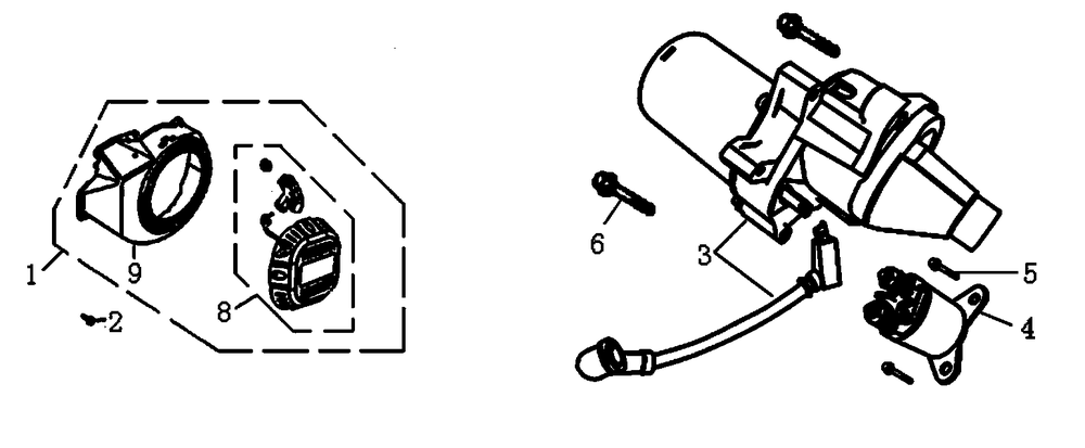 Starter Diagram and Parts List for 0065150 (8305070A - 8328842A)(2013) Generac Generator
