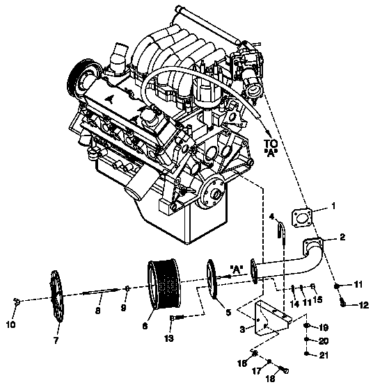 Ev Air Cleaner Hsb Diagram and Parts List for 0049482 (3997146 - 4047243)(2004) Generac Generator