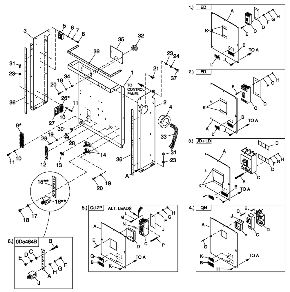 Cpl C2 And C4 Flex Hsb Diagram and Parts List for 0052200 (4250251 - 4278341)(2005) Generac Generator