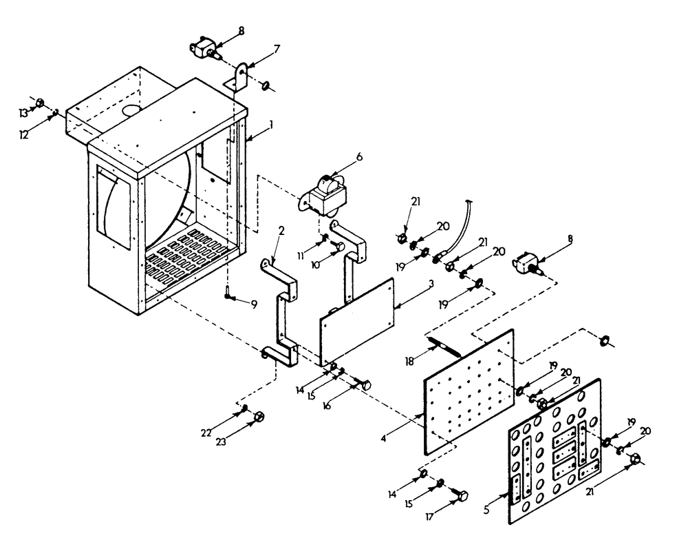 Voltage-Phase Selector Board Diagram and Parts List for 9303-1  Generac Generator