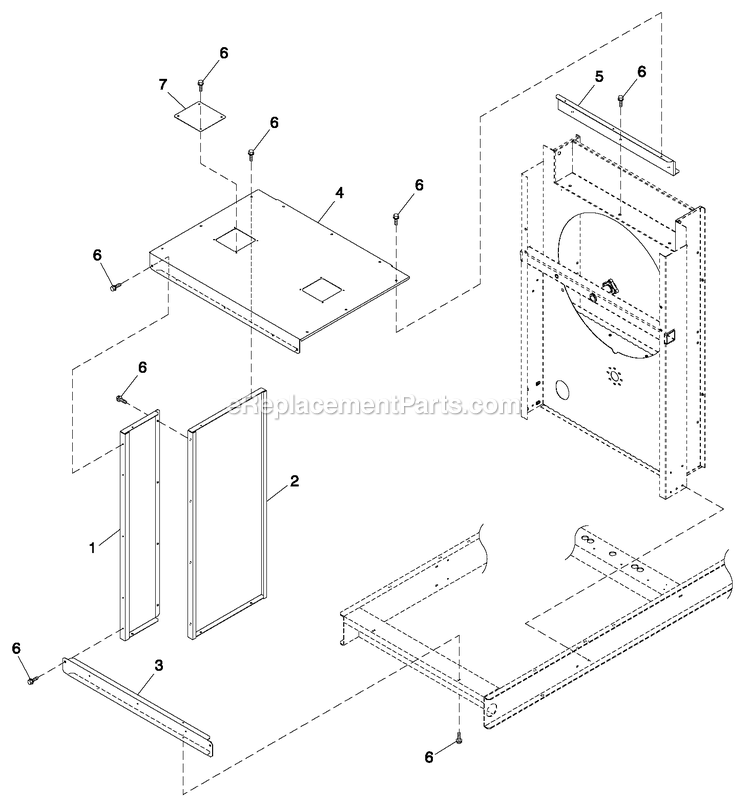 C5 Cooling System Fan Drive (2) Diagram and Parts List for QT10068JVAN (5005273)(2008) Generac Generator