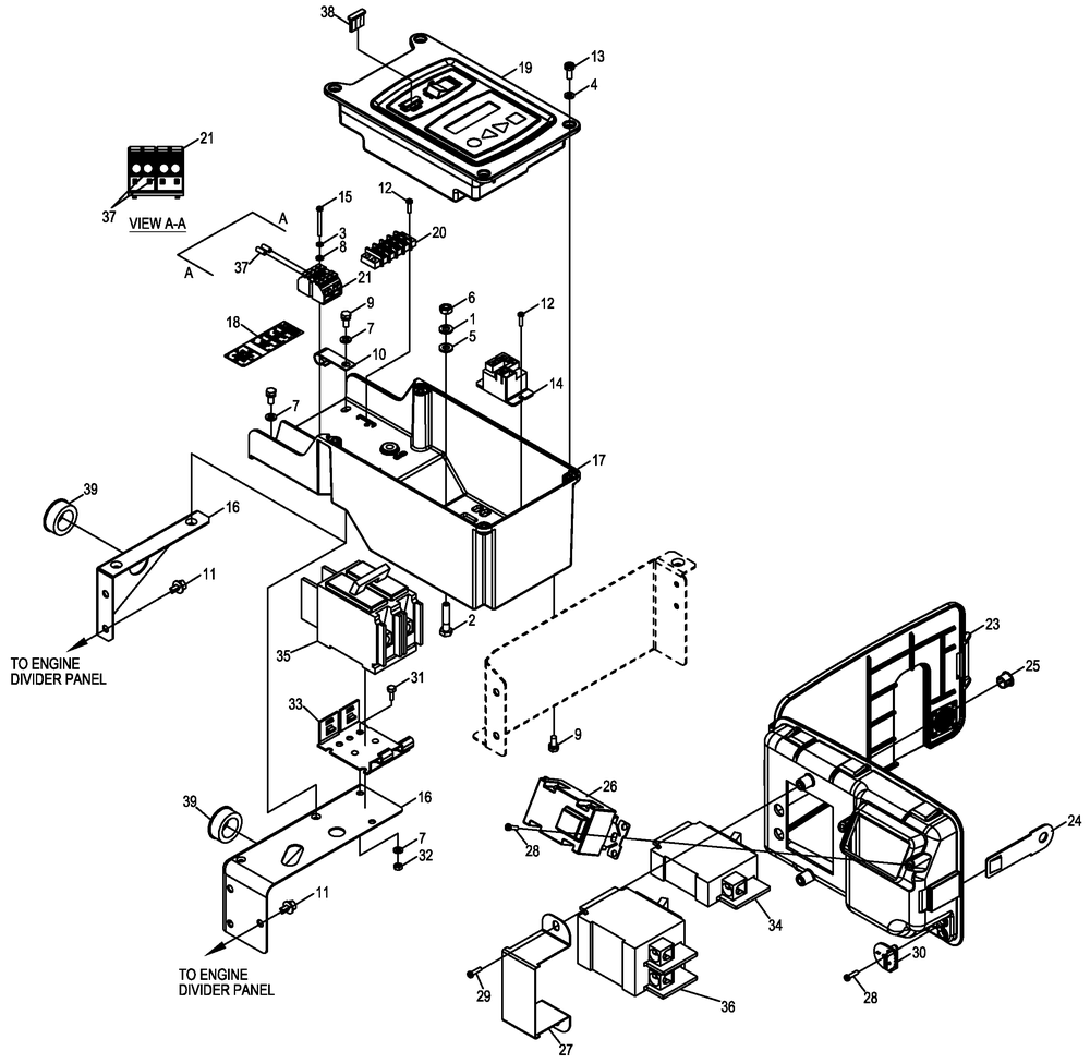 Control Panel Diagram and Parts List for 0055050 (4997799 - 5499461)(2009) Generac Generator