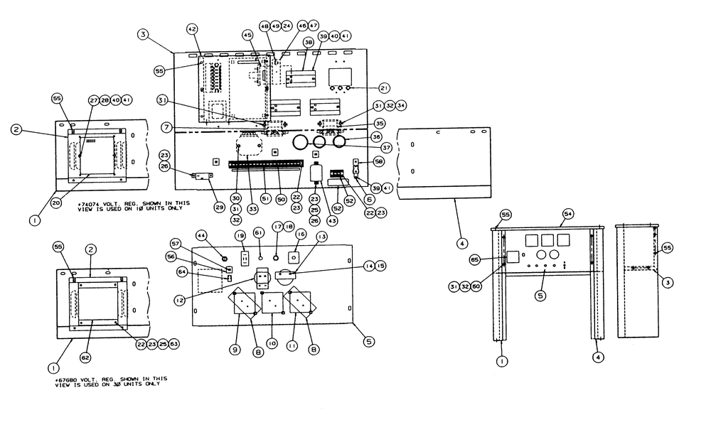 Control Panel Diagram and Parts List for 9324-1  Generac Generator