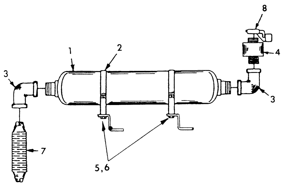 Muffler Diagram and Parts List for 9156-1  Generac Generator