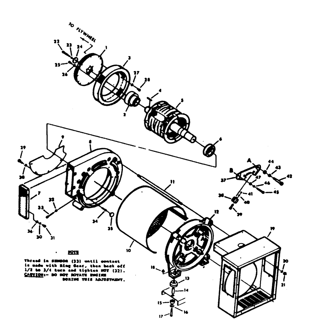 Generator Diagram and Parts List for 9303-0  Generac Generator