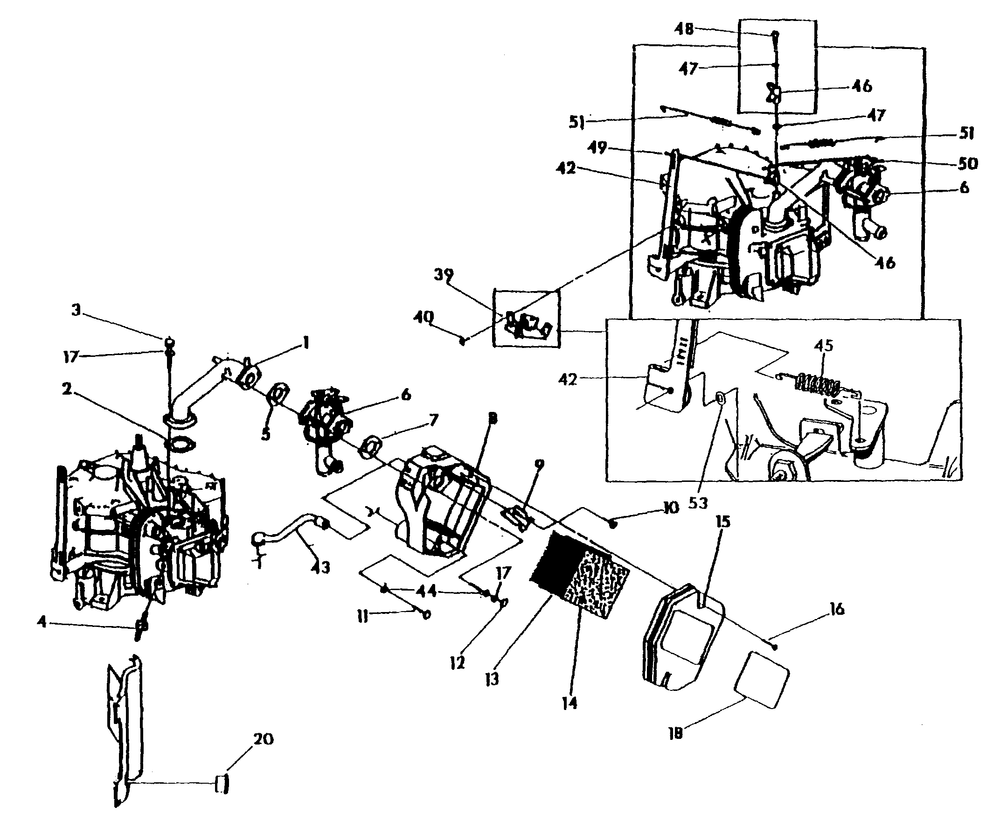 Engine Accessories Diagram and Parts List for 0863-2  Generac Generator
