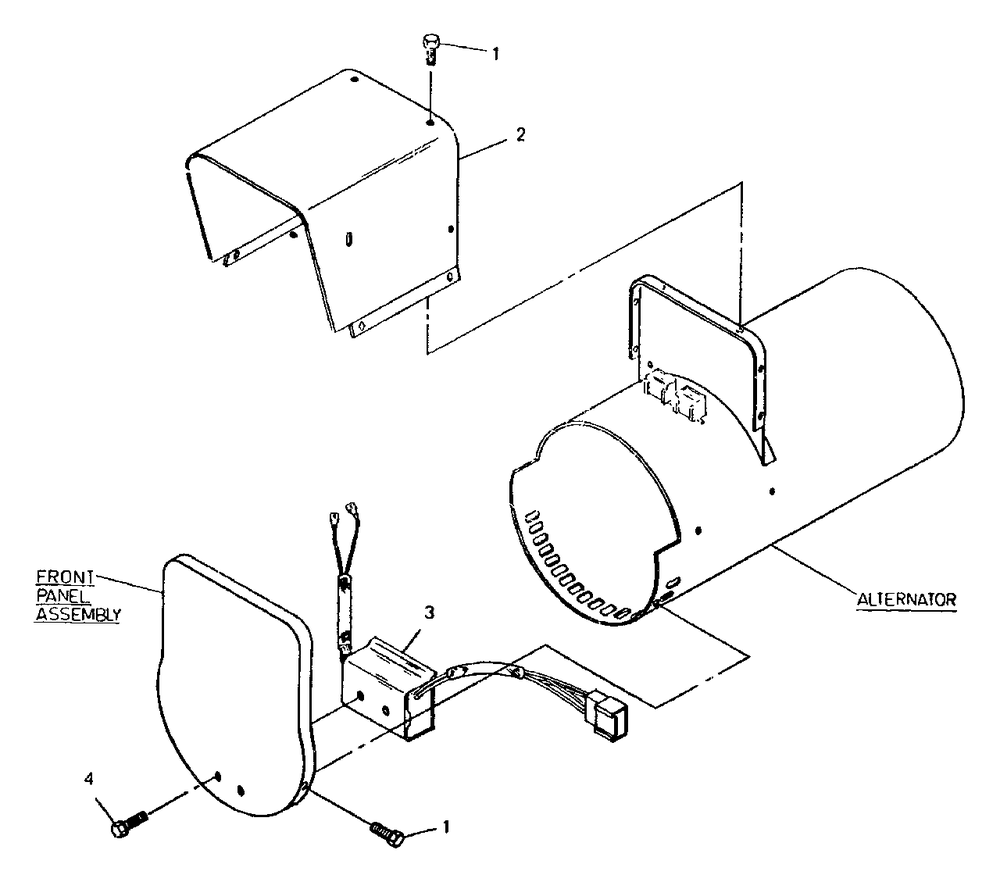Panel Sheet Metal Diagram and Parts List for GE5550XR (8753-0)(8753-0) Generac Generator