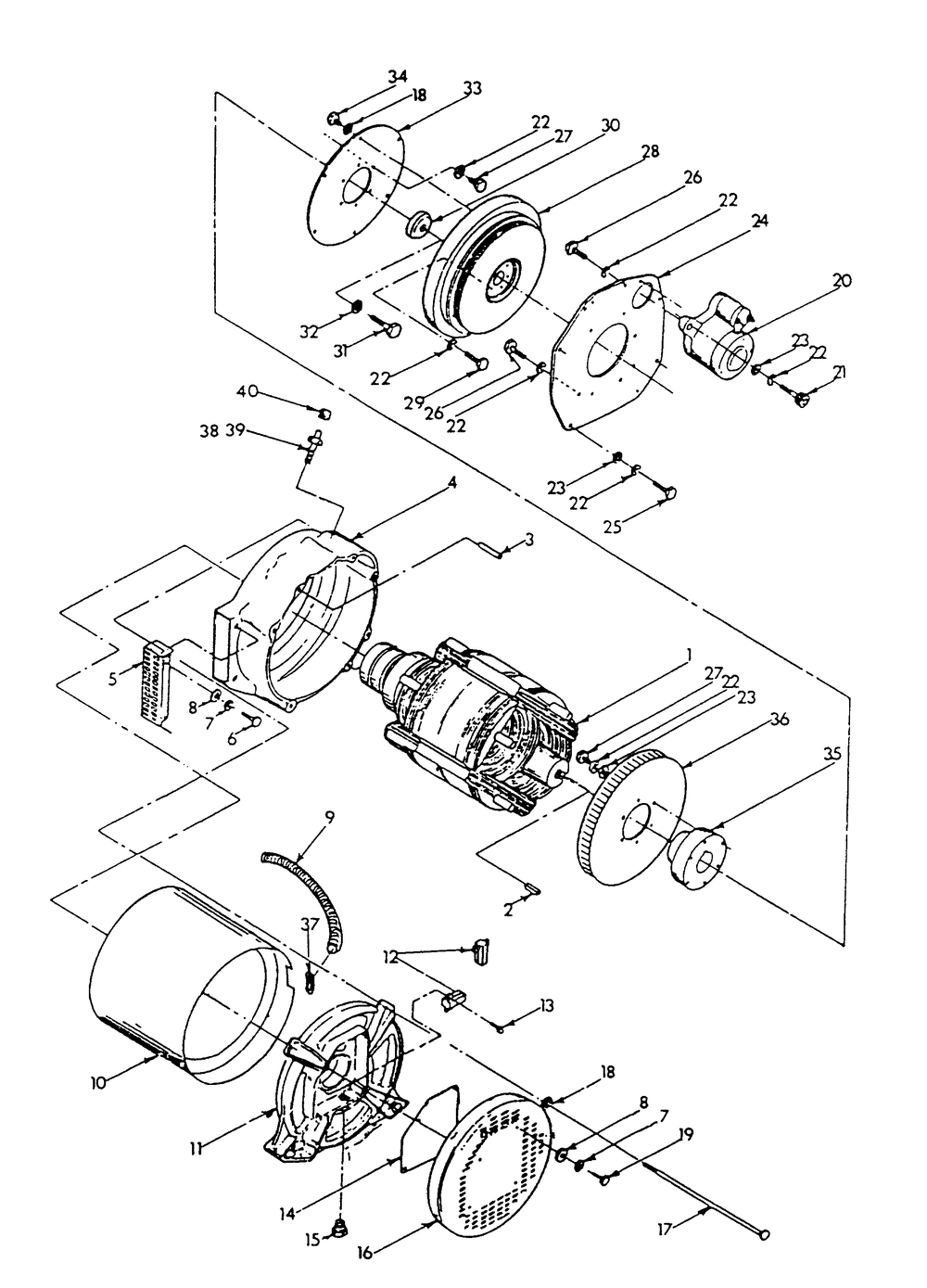 Generator Diagram and Parts List for 9172-2  Generac Generator